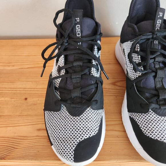 Nike Black & White Men’s P. George Athletic Shoes Size 10 - Picture 3 of 11